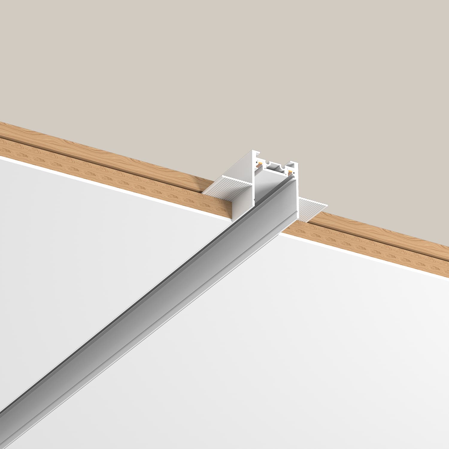 FLOW Track Trimless in White